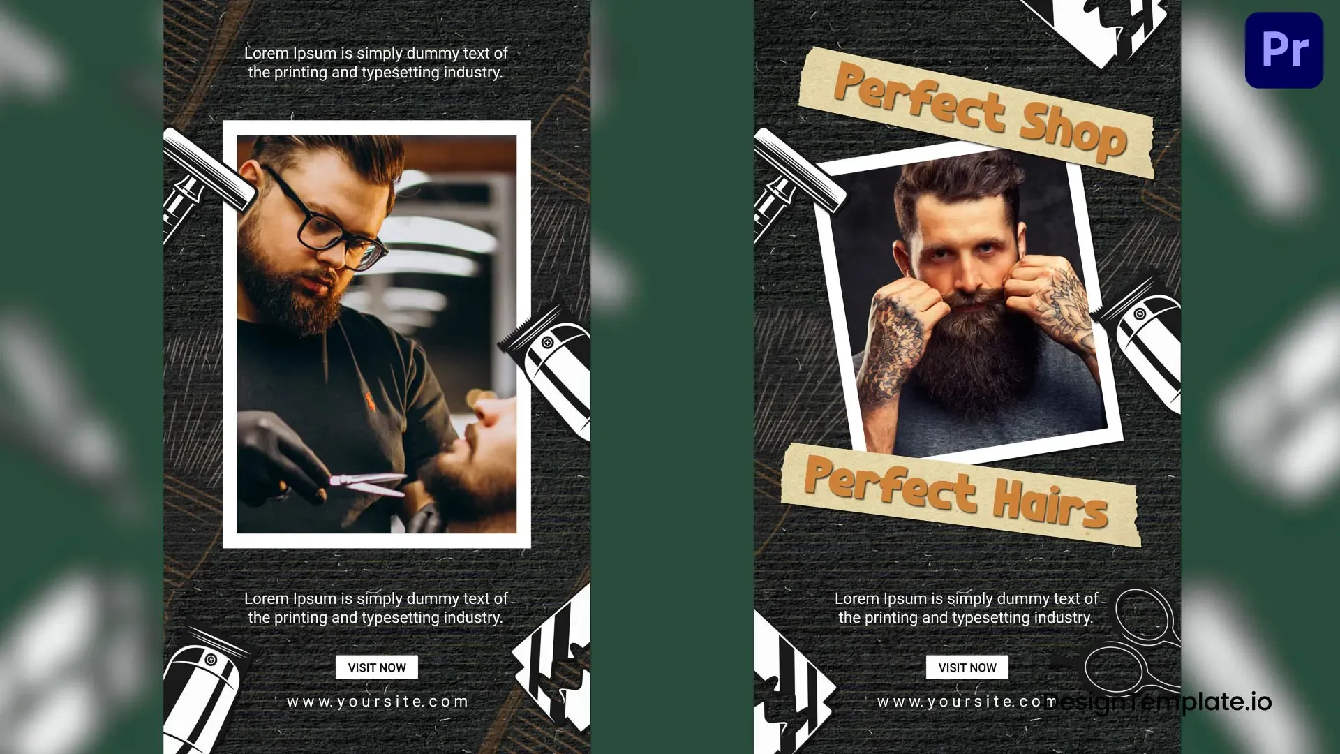 Stylish Barber Shop Intro Instagram Story